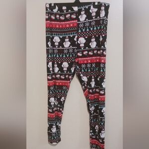 Cw Classics snowman leggings 3x new A-51